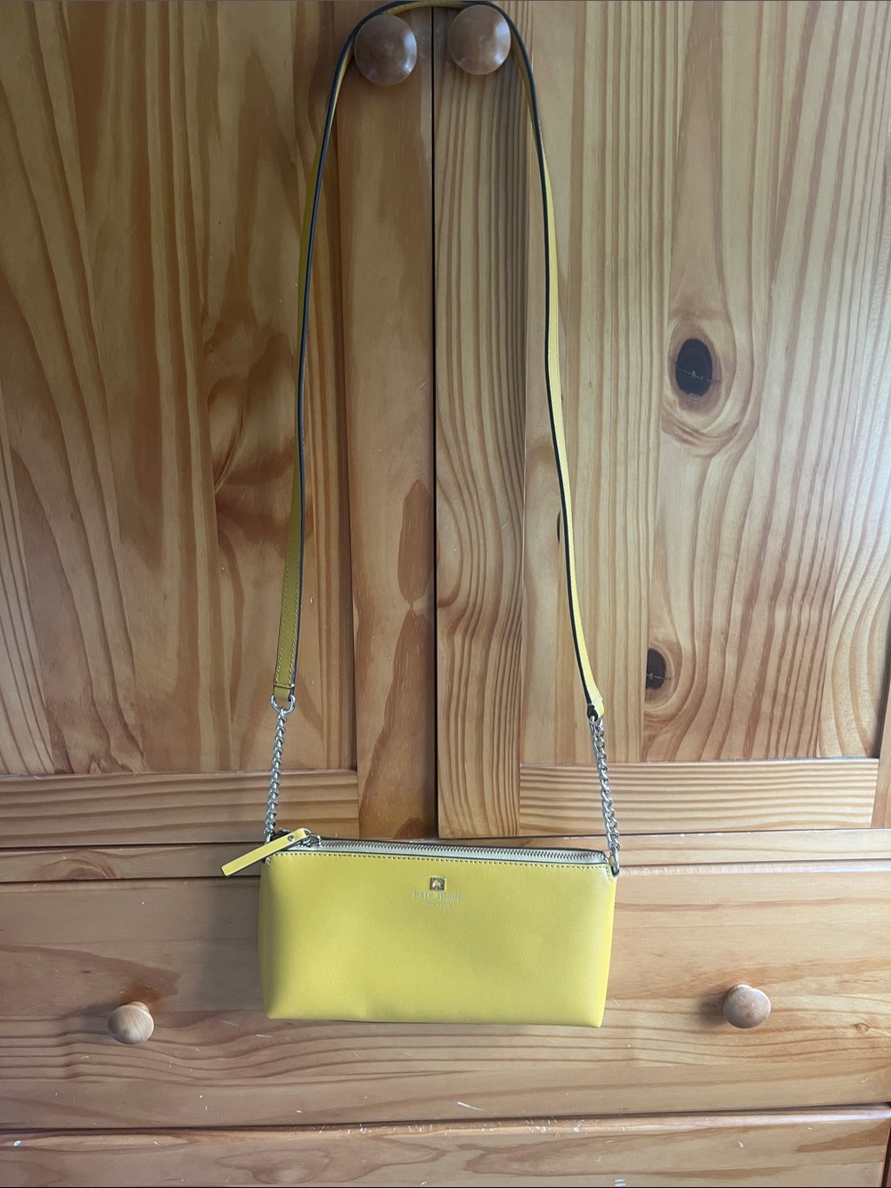 Kate Spade Mustard Yellow Crossbody Leather Bag